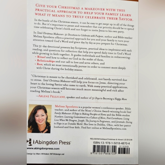 NWT "TOTAL CHRISTMAS MAKEOVER" BY MELISSA SPOELSTRA - Picture 5 of 6